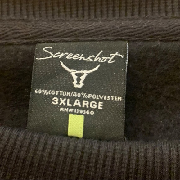 Screenshot size 3X sweatshirt Extra Teddy patch and leopard print sleeves - Picture 5 of 6